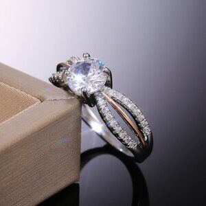 💞 Exquisite Three Layer Dainty Zircon Fashion Rings for Women, PD566